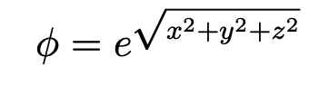 $ = eVæ²+y²+z?
