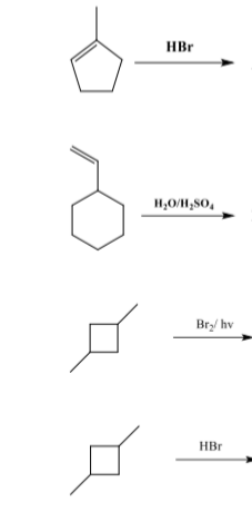 HBr
H,0/H;SO,
Br/ hv
HBr
