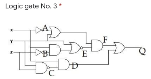 Logic gate No. 3 *
X-
y-
E
