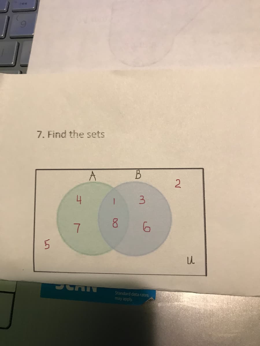 7. Find the sets
A
2
3
8.
Standard data rates
may apply.
7.
