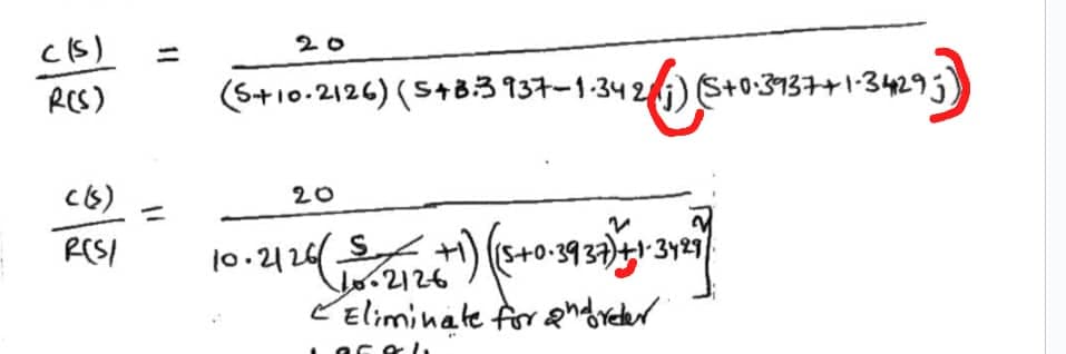 c(s)
R(S)
c(s)
RCS/
20
(5+10-2126) (5+8.3937-1-3426) (S+0:3937+1-34295)
20
10.21 26 (+1) (5 +0.3937) +1-3427
Eliminate for and order
&l