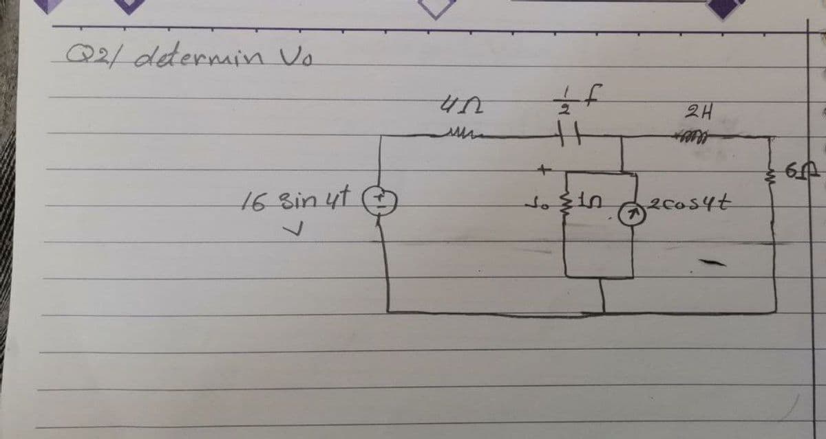 Q2/determivn Vo
2H
16 8in yt の
soin
2co54t
