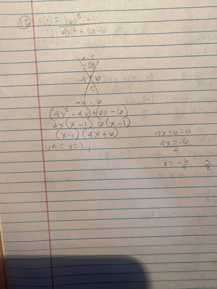 4x+メー
-4.6
(4¥-4)40x-6
4x(x-) (メー)
(メー)(4X+6)
4×+6こ0
4メニー6
4.
オーニメ
