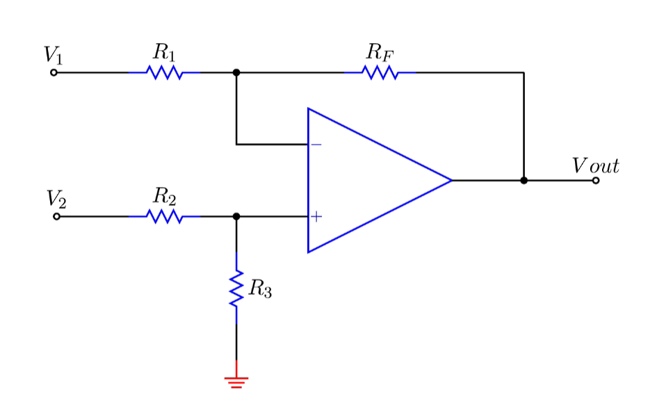 V₁
V₂
R₁
w
R2
R3
+
RF
Vout