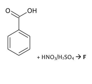 HNO3/H2SO4 → F
HO
