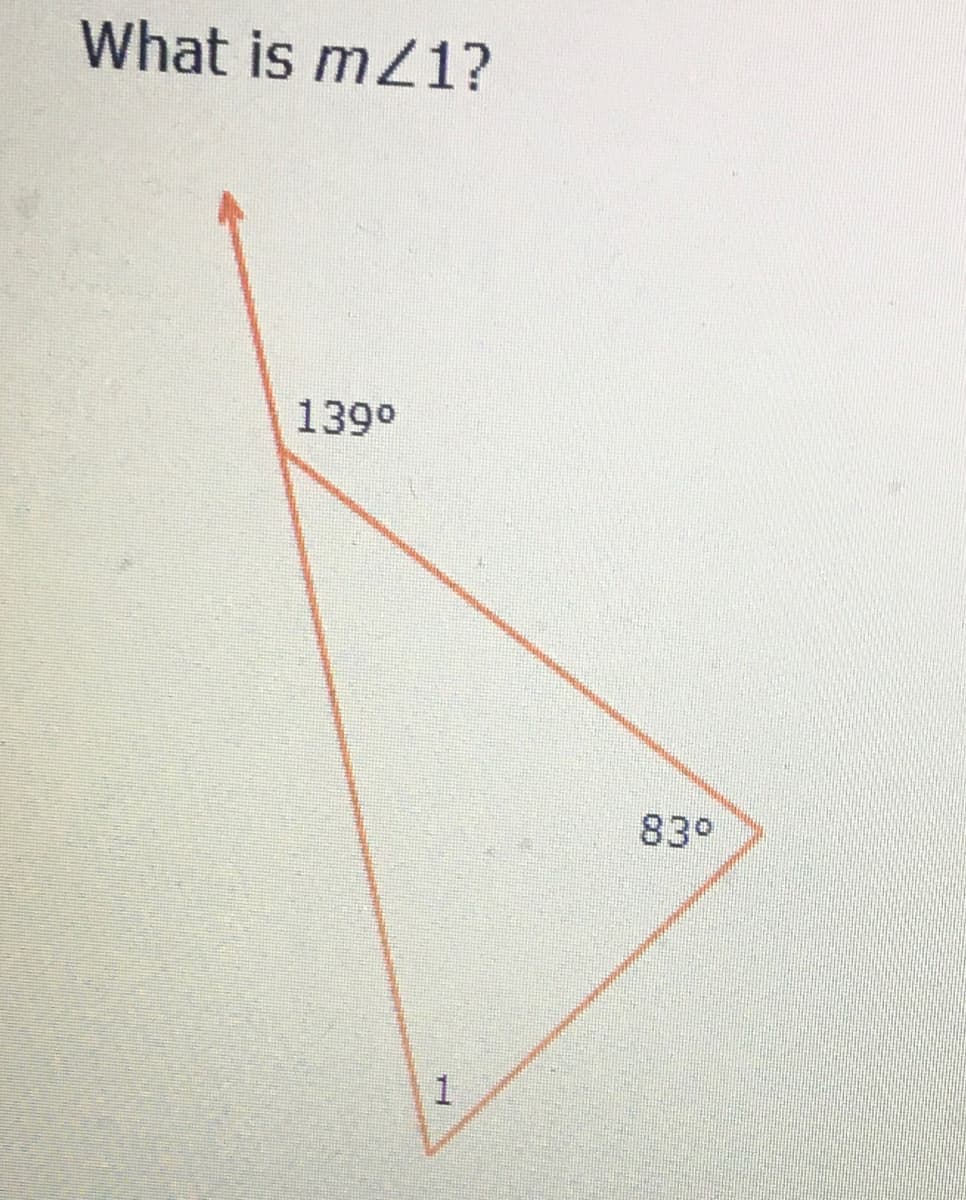 What is mZ1?
139°
83°
1.
