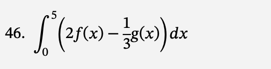 46.
1
[² (²5(x) - 38(x) dx
0