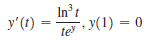 Int
, y(1) = 0
y'(t)
