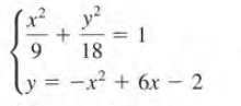 y?
= 1
18
9
y = -x² + 6x - 2
