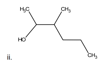 ii.
HC
HO
CH3
CH3