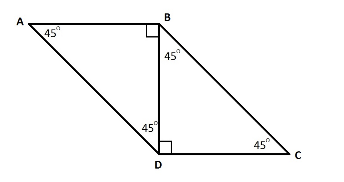 A
В
45°
45°
45°
45°
