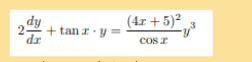 (4r + 5)?
+ tan r · y =
Cos z
