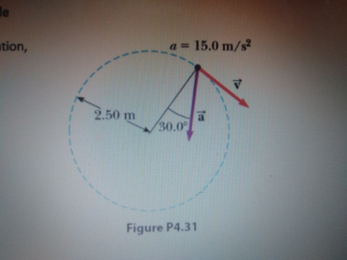 ation,
15.0 m/s2
2.50 m
(30.0
Figure P4.31
