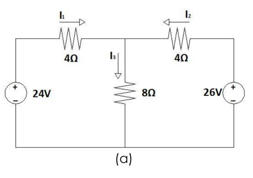 4Ω
4Ω
24V
26V
(a)
