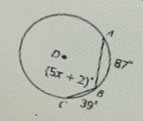 D.
87
(5x + 2)
C 39
