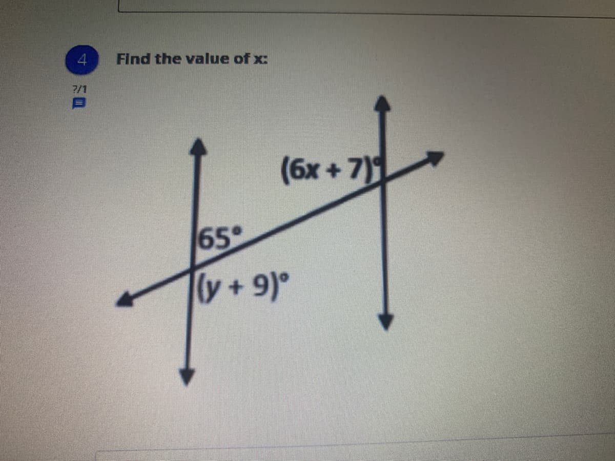 (6x + 7)1
65
(y+9)°
