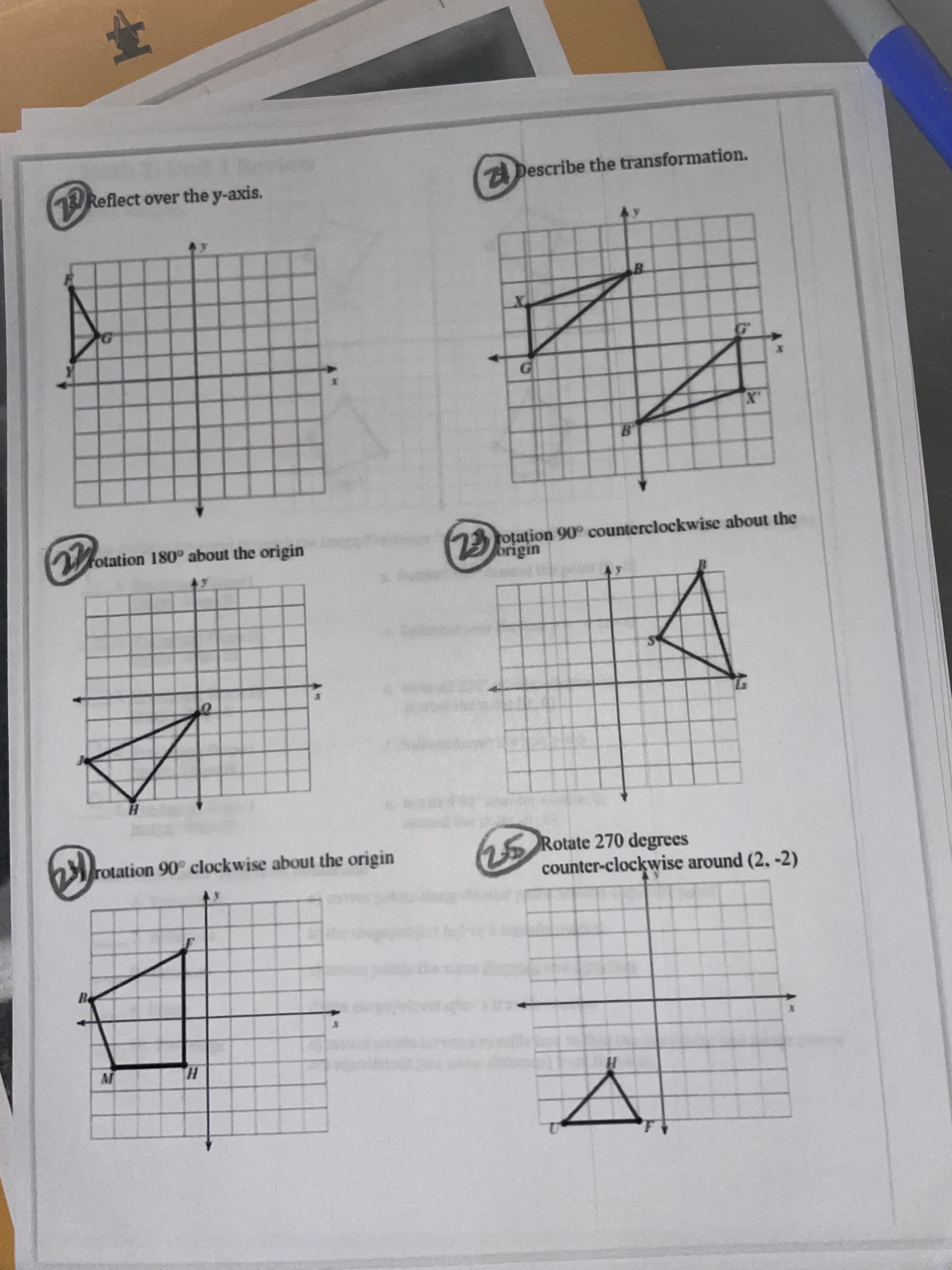 Reflect over the y-axis.
