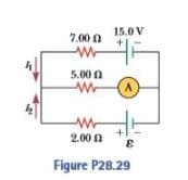 7.00.
15.0 V
0
5.00 0
A
2.00 0
Figure P28.29
