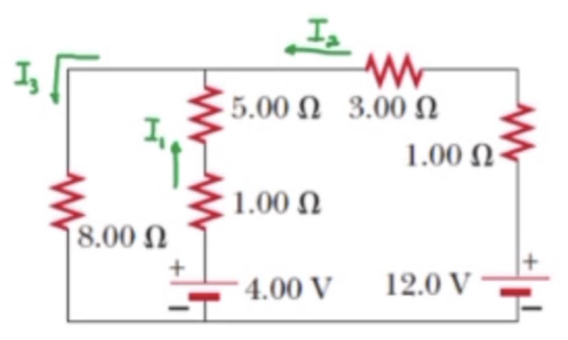 5.00 Ω 3.00 Ω
1.00 N-
1.00 N
8.00 N
4.00 V
12.0 V -
