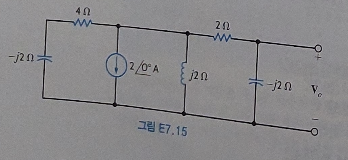 -j2 Ω
4 Ω
--
(2/04
Ιξ E7.15
jΖΩ
ΖΩ
-j2Ω V