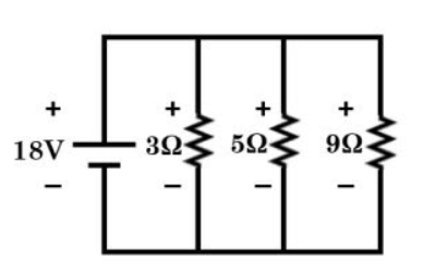 +
+
+
18V
3Ω.
5Ω
9Ω.
+
