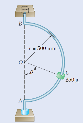 B
|
r = 500 mm
250 g
|
