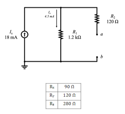 I
18 mA
1
4.5 med
Rx
Ry
R₂
R₁
1.2 ΚΩ
90 Ω
120 Ω
280 Ω
Μ
α
R₂
120 Ω