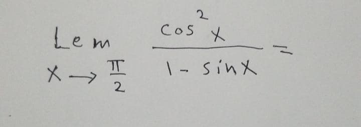 CoS
Cos X
Le m
|- sinx
メー→
IT
2.
