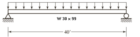 W 30 x 99
– 40'-
