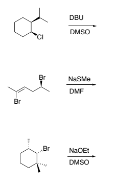 DBU
DMSO
CI
Br
NaSMe
DMF
Br
„Br
NaOEt
DMSO
