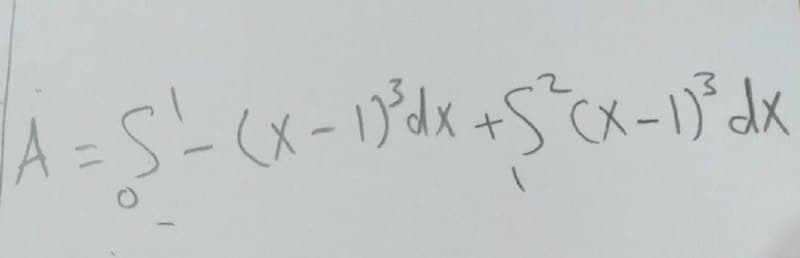 | A = S²- (x - 1)³²³x + 5^²(x-1)² dx
(x-1)³dx
53