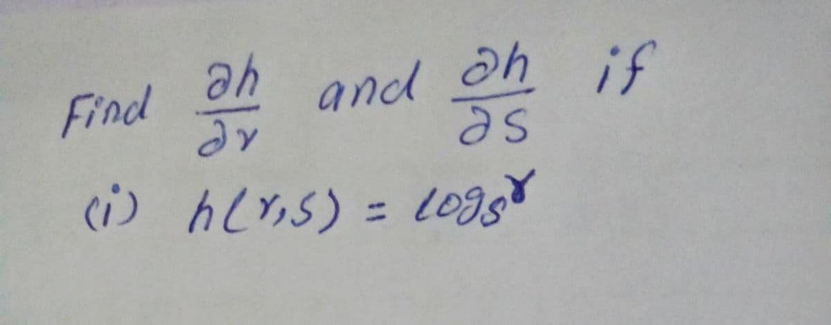 and oh if
as
Find
(i) hlYS) = 0gg
%3D
