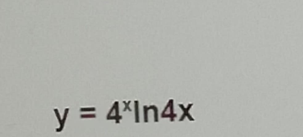 y = 4*In4x
%3D
