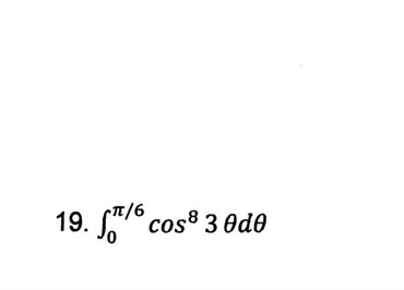 피/6
19. ° cos8 3 0d0
