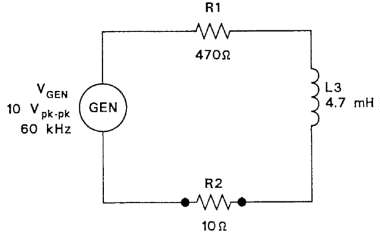 R1
4702
L3
4.7 mH
V GEN
10 V pk-pk
GEN
60 kHz
R2
102
