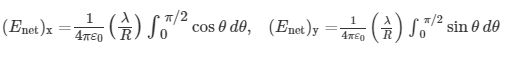 1
(Enet)x -47²/0 (7) S/² ² cos 0 de, (Enct)y = 42 (à) Sõ
;
sin Ꮎ de