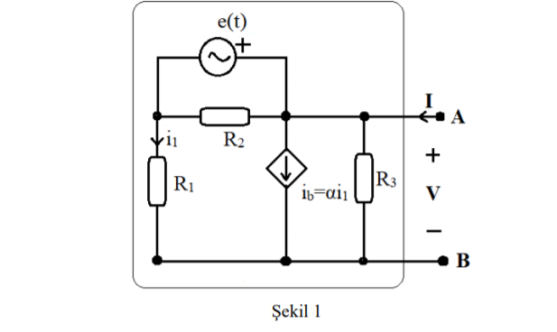 e(t)
R2
+
R1
R3
V
В
Şekil 1
