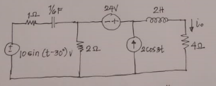 24V
1osin (t-30) v
