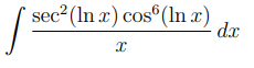 sec² (In x) cos (lnx) dx
x