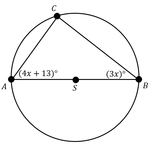 C
/4х + 13)°
(3x)
А
S
B
