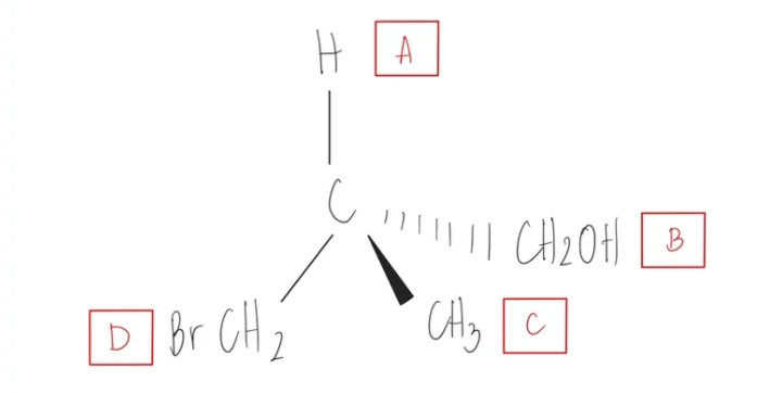 D] Br CH ₂
HA
!!!!! || CH ₂ OH
CH3 C
B