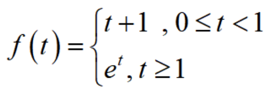 t+1 ,0<t <1
S(1) =.
le', t 21
