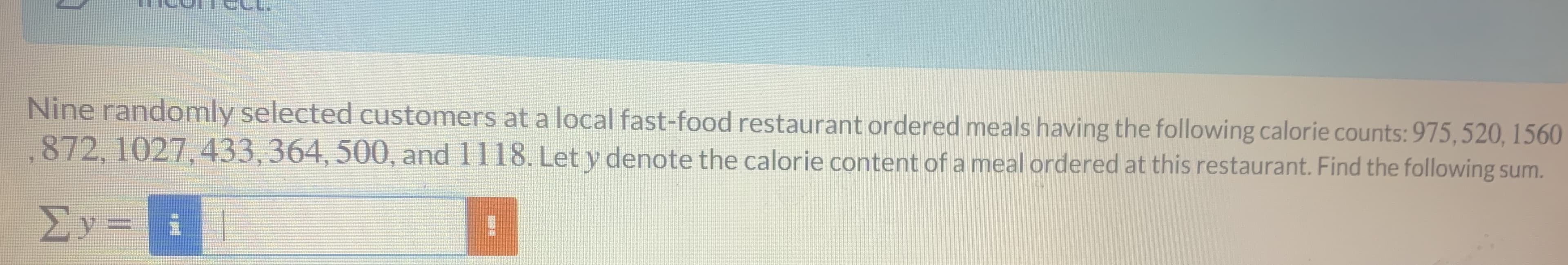 local fast-food res
et y denote the ca
