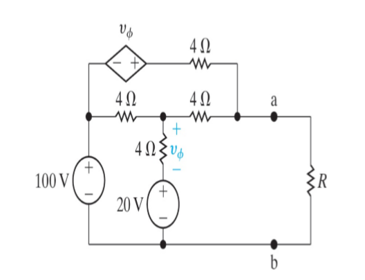 40{v
100 V
R
20 V
