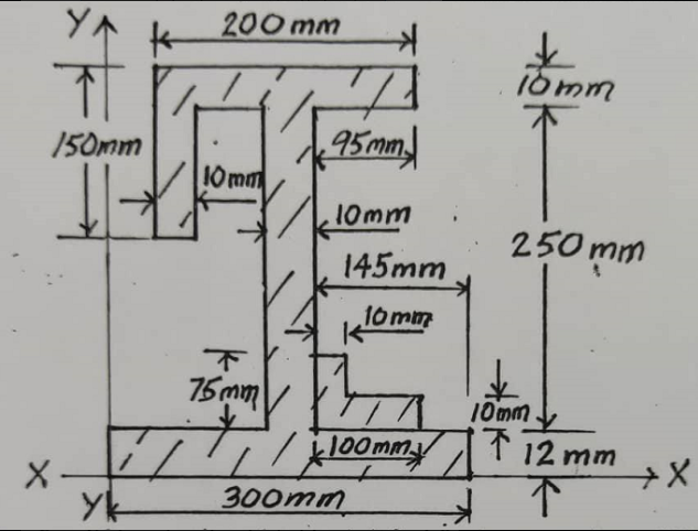 YA
150mm
X
ук
K
200mm
10mm
F
75mm
K
q5mm,
10mm
145mm
10mm
100
100mm
300mm
10mm
250mm
↓
10mm
T
12 mm
↑
+X