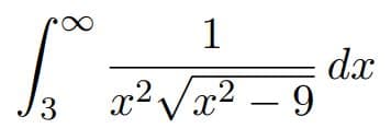 1
dx
x² Vx² – 9
,2
3.
