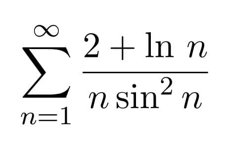 2+ In n
n sin? n
2
n=1
8.
