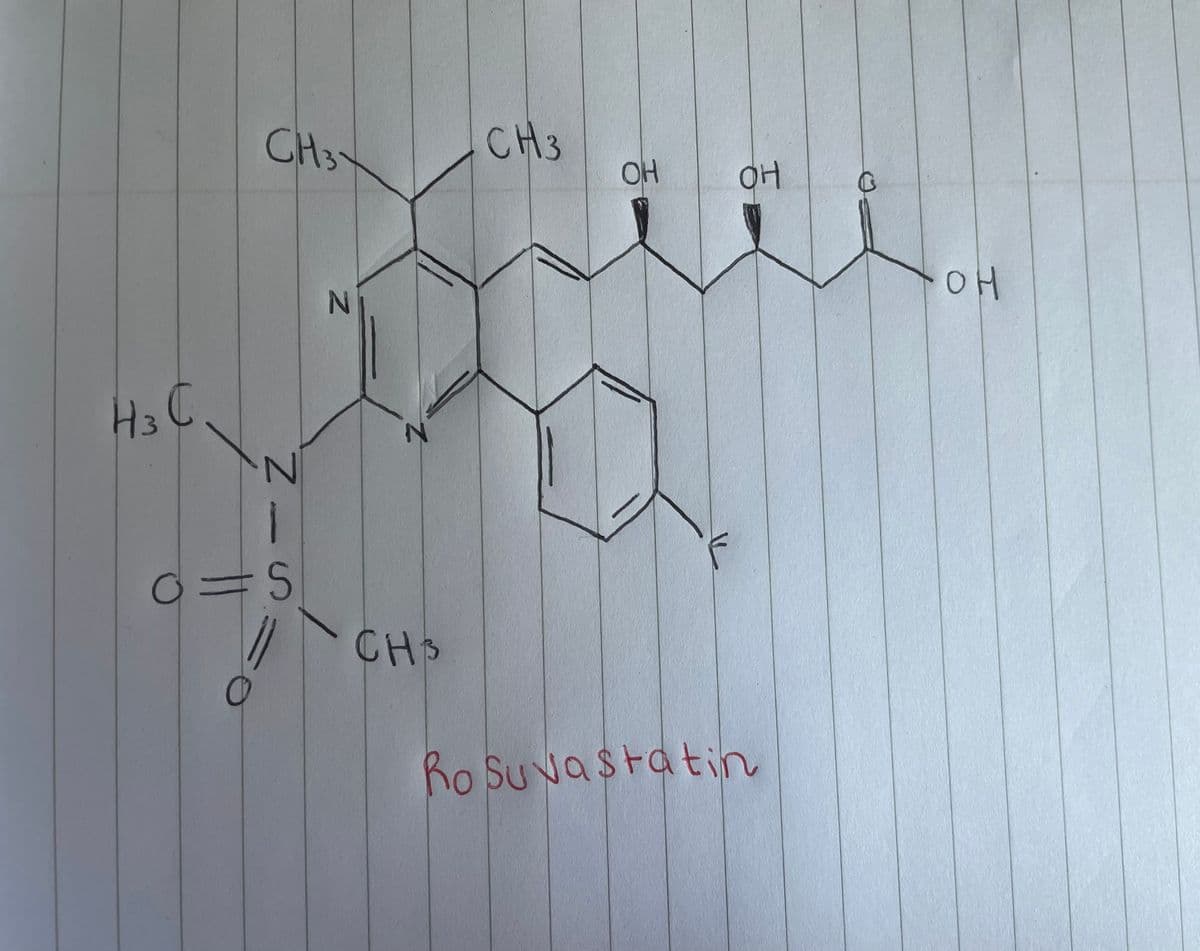 CH3
CH3
OH
OH
H3C
CHS
Ro Suvastatin
