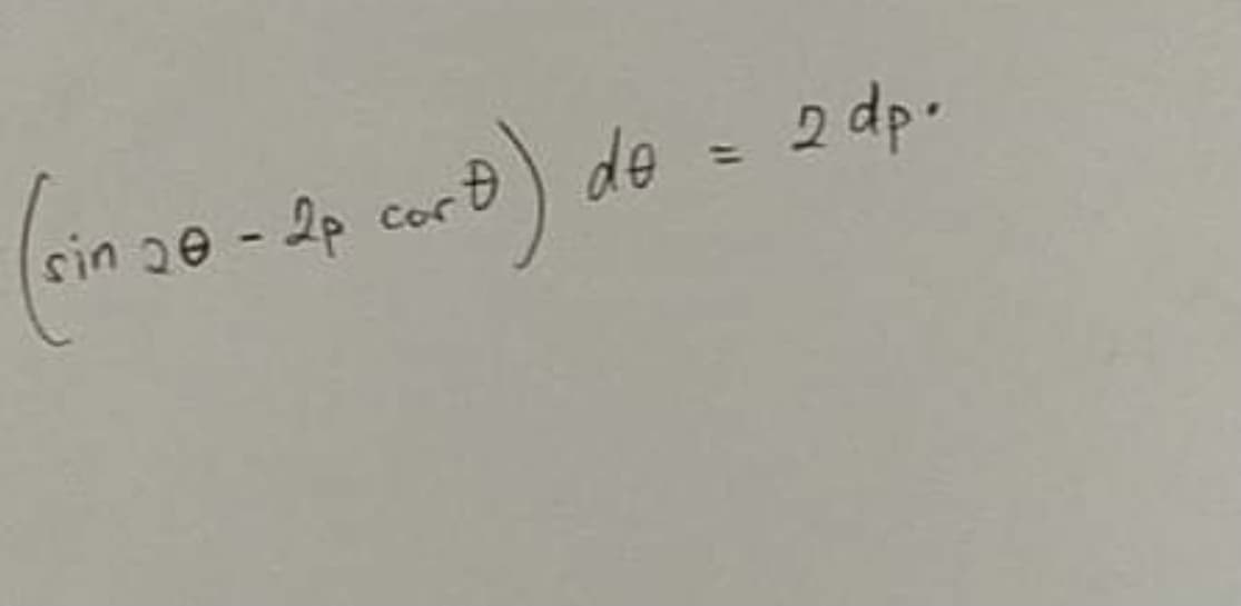 sin 2e - 2p cor ) de = 2 dp.
