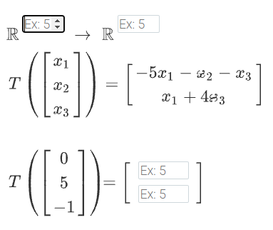 Ex: 5 :
Ex: 5
R
-5x1
- 22
|
X2
X1 + 483
Ex: 5
T
5
Ex: 5
||
